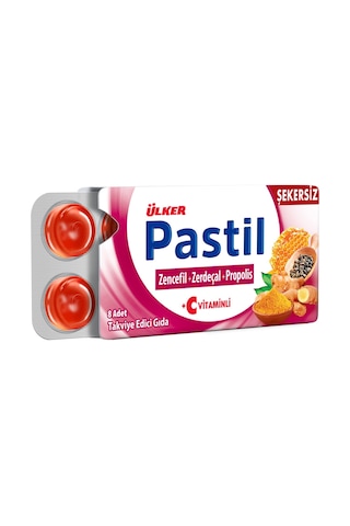 Ülker Pastil 8 Li Tablet 4 Lü Karma Paket Okaliptus Ve Zencefil