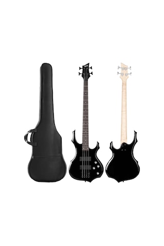 Midex MBG-410BK-20AMP 4 Telli Bas Gitar ve 20W Amfi Gigbag Kulaklık Set