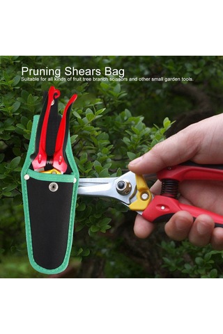 Xiyyadms Zırhlı Kumaş Bahçe Alet Çantası - Budama Makasları Ve Küçük Aletler İçin Taşınabilir Bel Bağcıklı Kılıf