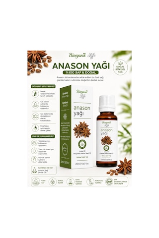 %100 Saf Anason Uçucu Yağı 20 Ml - Rahatlatıcı Vücut Bakım Yağı