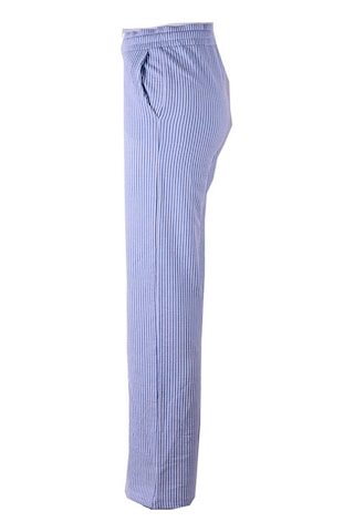 Trender Çizgili Mavi Kadın Pantolon 2497 Mavi