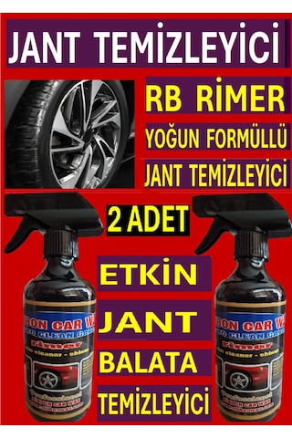 2 Adet Rb Rimer Etkin Jant - Balata Temizleyici 500 Ml