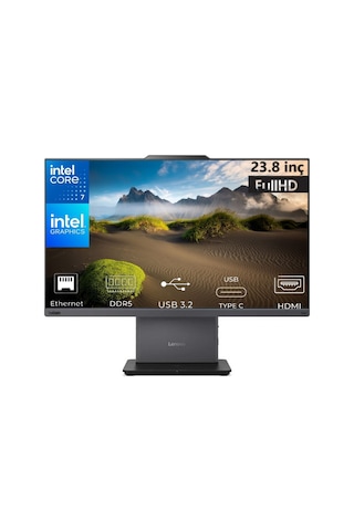 Lenovo Thinkcentre Neo 50A 24 Gen5 12SC004MTR-K21 i7-240H 64 GB 4 TB SSD 23.8" Free Dos FHD AIO Masaüstü Bilgisayar