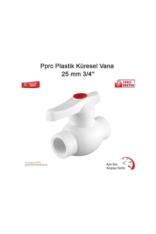 Pprc Plastik Küresel Vana 25 Mm 3/4'''' (532729612)
