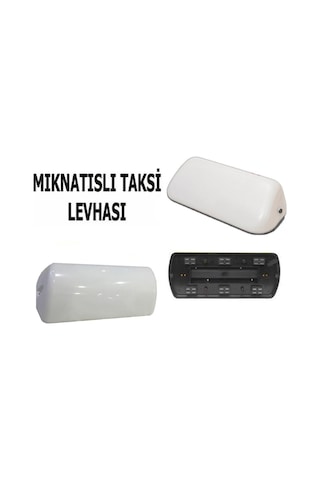 Taksi Levhası Işıklı Mıknatıslı Yazısız Beyaz