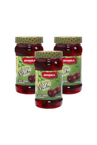 Koska Vişne Reçeli 380 Gr Ekstra Geleneksel X 3 Adet