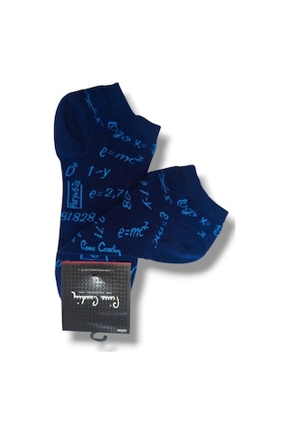 P.cardin 3084-25 Yazılı Bata Soket Çorap 40-44 Lacivert