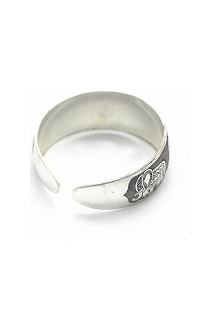 Beyaz Altın Kaplama Tayland Beş Fil Manşet Bilezik Altın - Gold