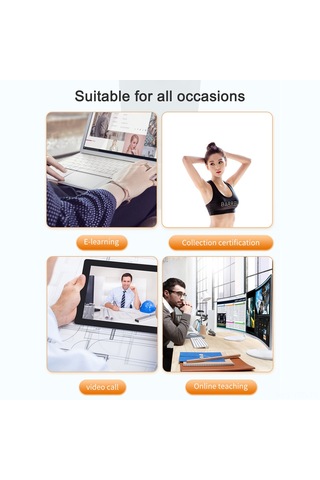 Yuntech01 Web Kamerası Mikrofonlu 1080p Otomatik Odaklanma 2592x1944 Çözünürlüğü Desteği Diğer