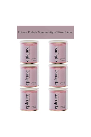 Epicure Kuaförlerin Tercihi Hassas Ciltler İçin 240 Ml Pudralı Ağda 6 Adet
