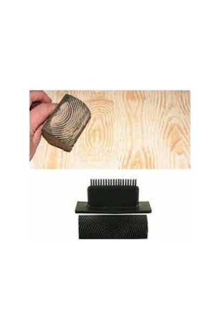 Rich Doku Tarağı Budak Aleti Ahşap Tarağı Wood Grainer 9.5 Cm