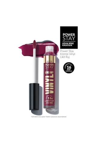 Power Stay Kremsi Vinyl Likit Ruj - In Charge Mauve 0