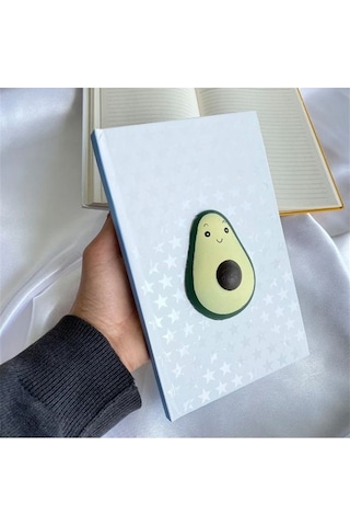 Kişiye Özel Sevimli Avokado Squishy Defter