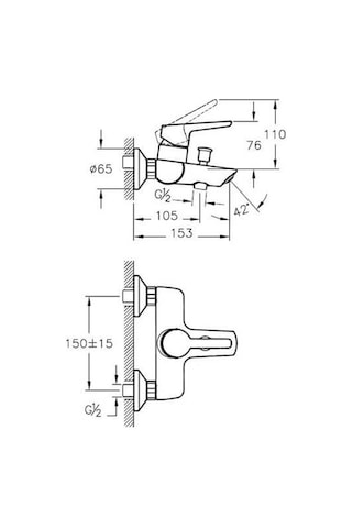 Artema A42460 Marin S Banyo Bataryası Krom