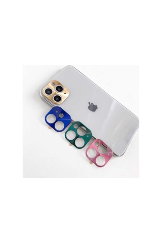 Apple Uyumlu iPhone 11 Zore Metal Kamera Koruyucu Yeşil