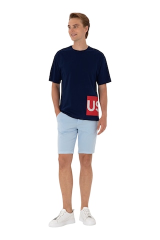 Erkek Comfort Fit Bisiklet Yaka Tişört Lacivert