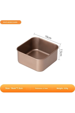 Wezone 6 İnç Profesyonel Derin Kenar Non-stick Kek Kalıbı - Pasta, Ekmek Pişirme Aleti, Dayanıklı Malzeme, Kolay Temizleme, Mükemmel Şekil Koruma Diğer