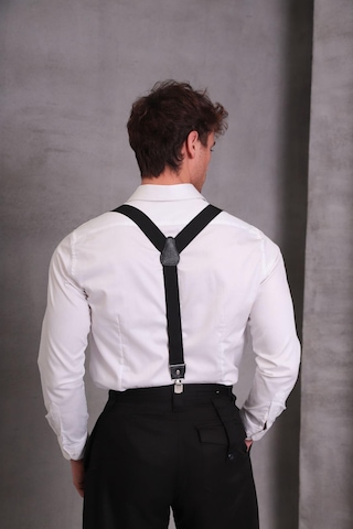 Cottonlab Erkek Siyah Pantolon Askısı