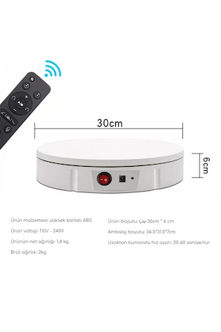 Gdx Tuta-30 30 Cm Turn Table - Döner Stand - Döner Tabla