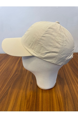 Hamze Mikro Paraşüt Delikli Kumaş Yazlık Unisex Beyzbol Cap Şapka Bej