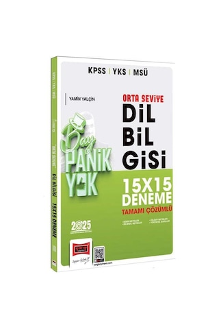 Yargı 2025 Kpss Yks Msü Tamamı Çözümlü Panik Yok Orta Seviye Dil Bilgisi 15x15 Deneme