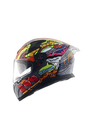 Axor Apex/Xbhb 299 Full Face Kask Parlak Sarı - Mavi