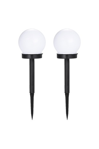 Xindoker 2 Adet Led Güneş Enerji Lambası - Bahçe Çim Alani Için Dairesel Tip Otomatik Açık-kapalı Soğuk Beyaz Işık Ip44