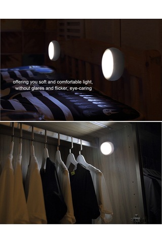 Maiyame 6 Adet Beyaz Dolap Lambası, 2 Kumanda, 5 Led, Parlaklık Ayarlanabilir, 4 Zamanlayıcı Seçeneği, Usb/aaa Pil Girişi Beyaz