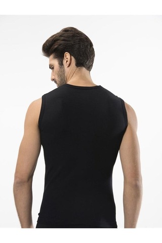 Türen 134 Spor O Yaka Erkek Atlet İkili Paket-sıyah Siyah