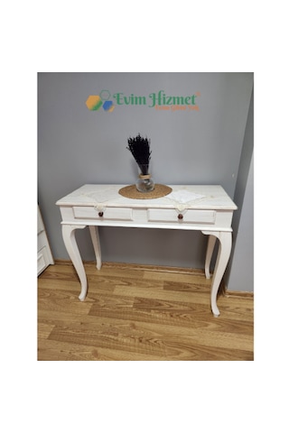 Evim Hizmet 120 Cm Beyaz Eskitme Dresuar Beyaz