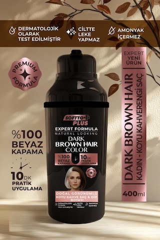 Softto Plus Expert Woman Brown Hair Color Koyu Kahve Kadınlara Özel Doğal Görünüm