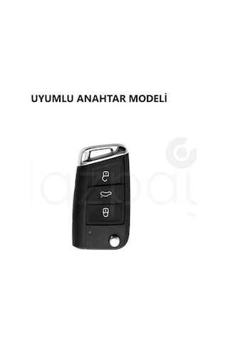 Volkswagen Polo Golf T-roc T-cross Passat Jetta Taigo Tiguan Silikon Anahtar Kılıfı Mavi-1 Adet