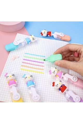 Hello Kitty Fosforlu Kalem 6lı-1538 Çok Renkli
