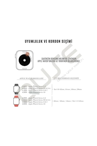 Örgü Kordon, Apple Watch Series 11,10,9,8,7,6,5,3,se,se2,se3 İle Uyumlu, Ayarlanabilir, 42mm/41mm/40mm/38mm Ve 46mm/45mm/44mm/49mm