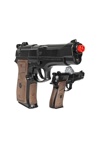 Vıp Özel Kalite Metal Polis Tabancası Metal Kapsül Tabancası 8li Kapsül Oyuncak Tabanca Metal Tabanca