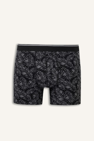 Defacto Regular Fit Yaprak Desenli Beli Lastikli 3lü Boxer I1786ax26aubk81 Siyah-bk81