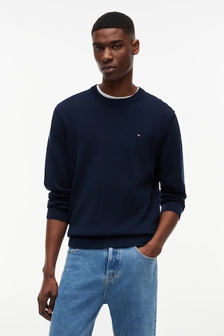 Tommy Hilfiger Tjm Slım Ess Lıght Sweater Ext Erkek Mavi Kazak - Dm0dm22853