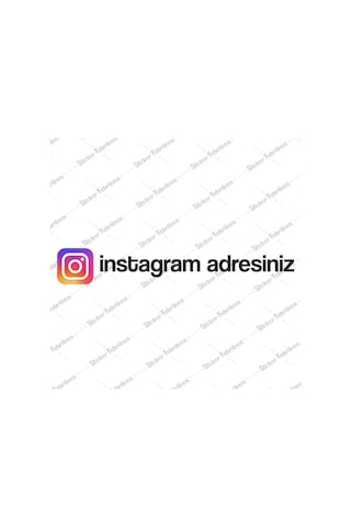 Kişiye Özel Sosyal Medya Instagram Sticker 00926