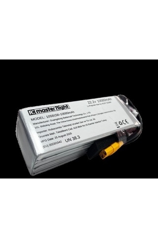Masterflight 22,2v Li-po Pil 10000mah 80c 6s Lityum Polymer Batarya