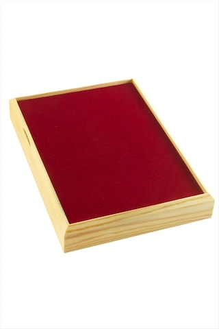 Ahşap - 2 - Anfora Kumaş Piercing Küpelik - Spt-gld - 18x24 Cm-mor çok renkli