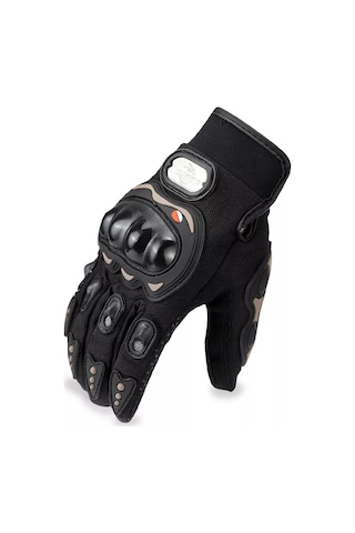 MOONRIDER Probiker Korumalı Motorcu Motosiklet Eldiveni Siyah
