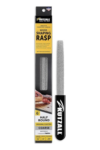 Kutzall Hr6330 Yarım Yuvarlak Karbür Kalın Diş Ahşap Törpü 152 Mm