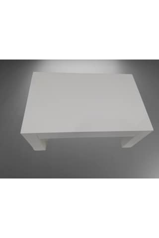Orta Sehpa Küt Torna Model Ahşap Kayın Ayak Mdf Parlak Beyaz Tabl