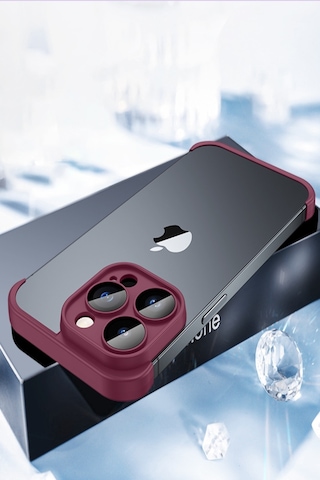Apple Uyumlu iPhone 12 Pro Max Kılıf 2 Parçalı Alt Üst Kamera Lens Korumalı Sert Silikon Kapak