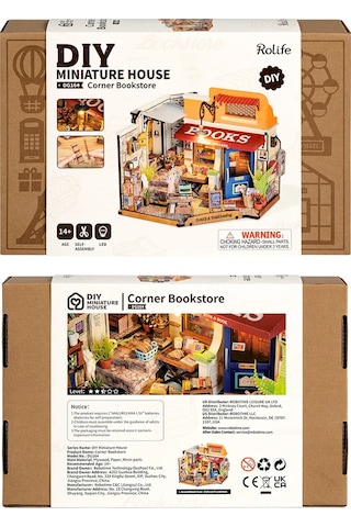 Rolife Corner Bookstore - Kendin Yap Minyatür Maket