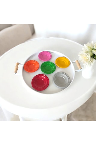 Çay Tabağı-bardak Altlığı-metal Renkli Çay Tabağı-paslanmaz K Çok Renkli