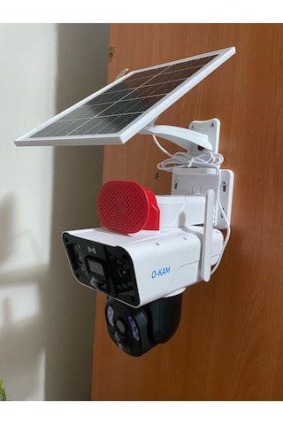Okam 3915 6mp Çift Lens Sim Kartlı Güneş Enerjili Güvenlik Kamera
