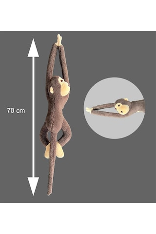 Elleri Yapışan Oyun Ve Uyku Arkadaşı 70 Cm Peluş Maymun Oyuncak - Hediyelik - Aksesuar Ve Süs - Oyun Ve Uyku Arkadaşı 001