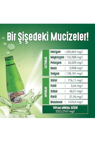 Beypazarı Sade Doğal Maden Suyu 200 Ml X 24 Adet