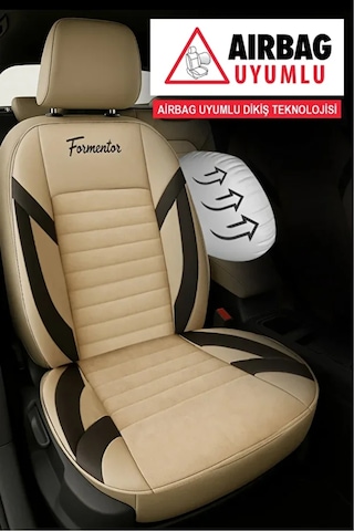 Dacia Duster Laureate 1.5 Dci 110 4x2 E2 I H Md 2015 Uyumlu Spor Model Serisi Tay Tüyü Bej Oto Kılıfı Tam Set